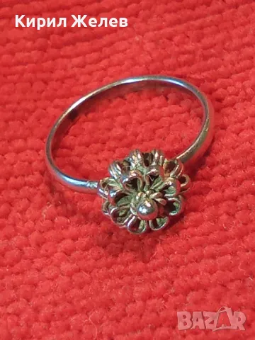 ИЗЯЩЕН СТАРИНЕН СРЕБЪРЕН ПРЪСТЕН ФИЛИГРАННА РЪЧНА ФИНА ИЗРАБОТКА ВИСОКА ПРОБА СРЕБРО 45715, снимка 7 - Антикварни и старинни предмети - 46270104