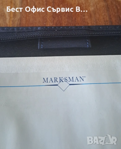 папка за документи синя с цип промазан плат с полиестер Марксман Marksman А4 , снимка 6 - Ученически пособия, канцеларски материали - 52554618