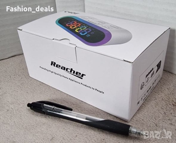 Нов малък дигитален часовник будилник RGB нощна светлина деца стая, снимка 7 - Други стоки за дома - 41287704