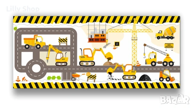 Стикер за мебел ИКЕА Трофаст строителна площадка/ Ikea Trofast construction, снимка 2 - Мебели за детската стая - 53147267