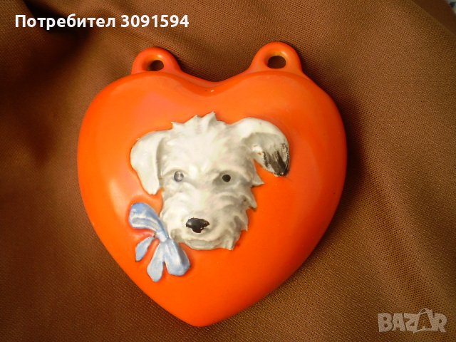 Рядка находка ваза сърце с куче много рядка Hummel Goebel, снимка 7 - Антикварни и старинни предмети - 40246473