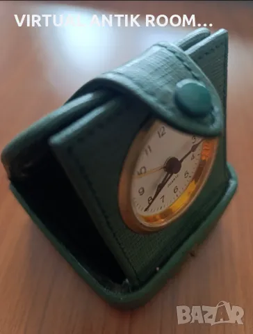 Travel Clock Английски часовник за пътуване 1960г, снимка 2 - Антикварни и старинни предмети - 48797576