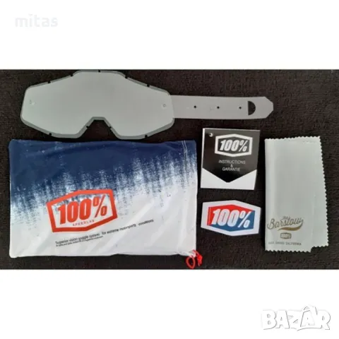 Очила / Маска за крос каски 100% MX RACECRAFT - Вело, Мото, Ел. скутер, снимка 12 - Аксесоари за велосипеди - 47359276