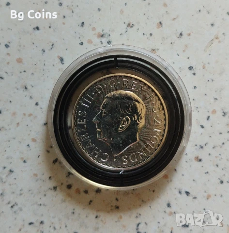 Сребро 1 OZ 2024 Чарлз , снимка 2 - Нумизматика и бонистика - 42701206