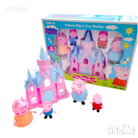 2713 Семейство Пепа Пиг със замък Peppa Pig Family, снимка 3 - Фигурки - 35737774