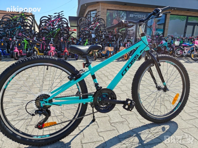 CROSS Велосипед 24" SPIDER син, снимка 11 - Велосипеди - 53830756