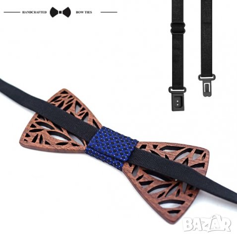 Wooden Bow Tie / Дървена папионка / брошка от дърво, снимка 7 - Други - 27297307