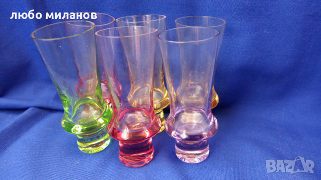 Разноцветни шотчета 6 бр, снимка 3 - Чаши - 44825791