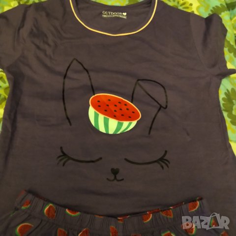 Дамска памучна пижама Outdoor, снимка 3 - Пижами - 38839859