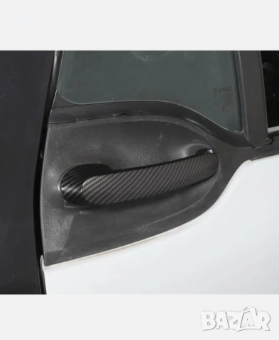 2 бр - Mercedes Benz Smart 2016-2021 капак за външна странична дръжка от карбонови влакна , снимка 4 - Части - 53225329
