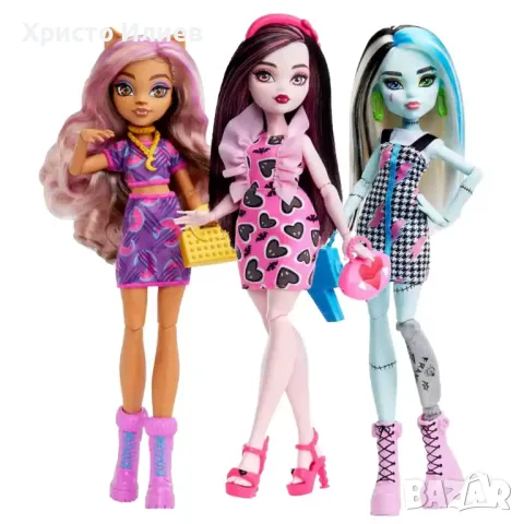 Monster High Frankie Stein Кукла Франки Щайн Оригинална Mattel 32см, снимка 5 - Кукли - 47889237