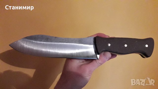 Нож ръчна изработка - 65Г, кания - кайдекс