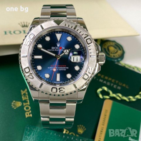 Rolex Yacht Master Silver Blue , снимка 2 - Мъжки - 41878932