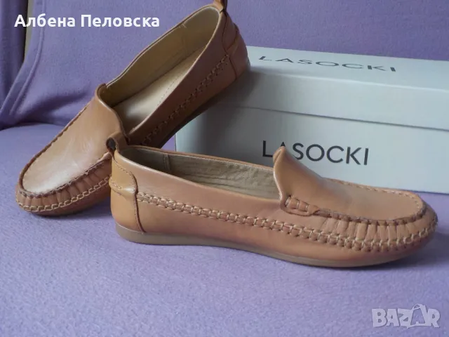 Продавам нови дамски мокасини Lasocki-естествена кожа