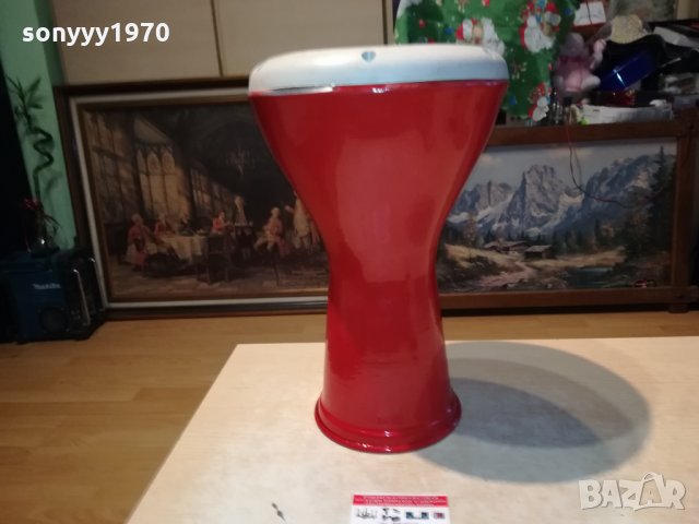 червена голяма тарамбука 41х26см 2502220943, снимка 2 - Ударни инструменти - 35910031
