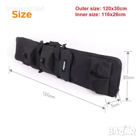 Калъф / раница за съхранение на оръжия и приспособления за риболов XBB10-BK-1,2M, снимка 8 - Екипировка - 48995256