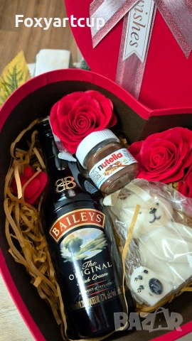 Луксозен подаръчен комплект за Св.Валентин , снимка 4 - Романтични подаръци - 53376660