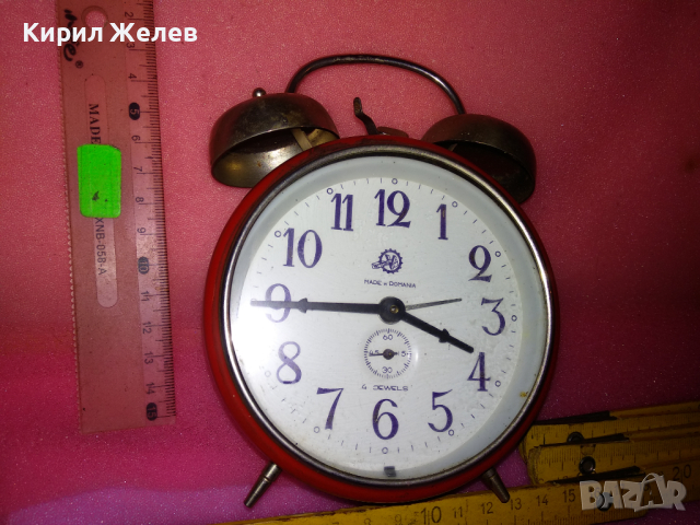 VICTORI MADE in ROMANIA Стар РЯДЪК РУМЪНСКИ КОЛЕКЦИОНЕРСКИ МЕХАНИЧЕН БУДИЛНИК 54321, снимка 11 - Антикварни и старинни предмети - 44549389