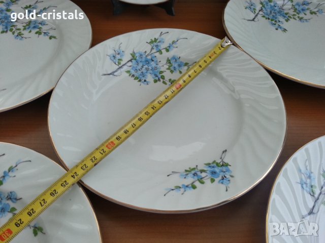 Стар български порцелан чинии , снимка 3 - Антикварни и старинни предмети - 35937053