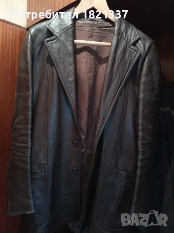 Мъжко кожено яке , снимка 9 - Якета - 52900568