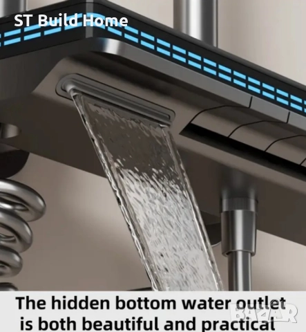 Луксозен Дигитален Душ с Контрол на Температурата и Регулируемо Налягане, снимка 6 - Душове - 51725213