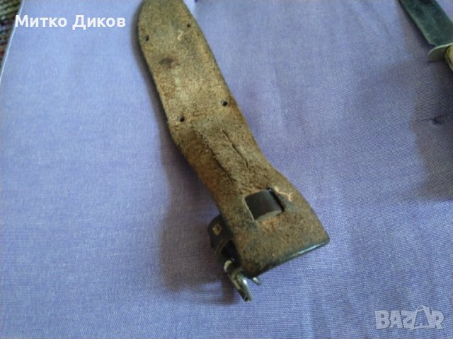 Fes Rostfrei немски нож от соца с калъф естествена кожа за колан 185х100мм, снимка 5 - Ножове - 41658641