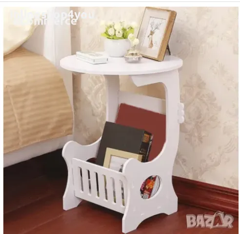 Кръгла масичка нощно шкафче 60см x 45см