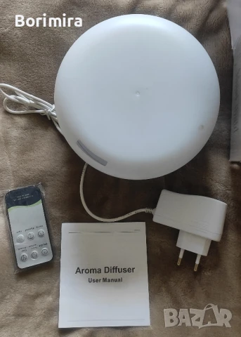 Арома лампа/ Ел. дифузер  с 2 бр. етерични масла, 500мл, снимка 5 - Друга електроника - 50839855