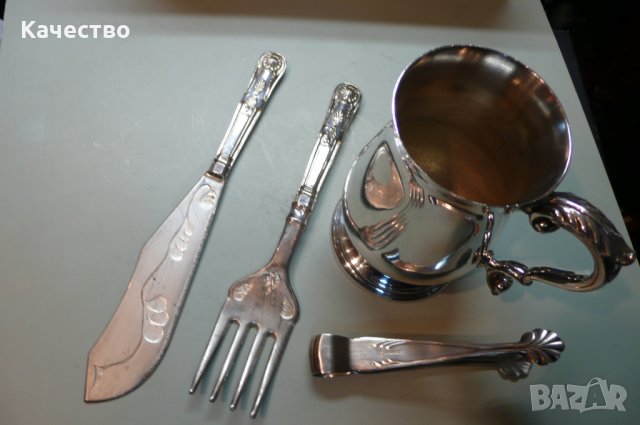 Посребрен комплект , снимка 8 - Антикварни и старинни предмети - 35757889