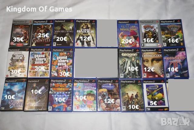 Игри за PS2 God of War 2/Gauntlet/Van Helsing/GTA Liberty City Stories/Tomb Raider Underworld/Dora