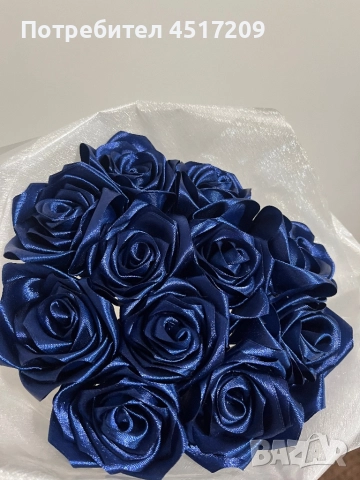 Букет от сатенени рози , снимка 1