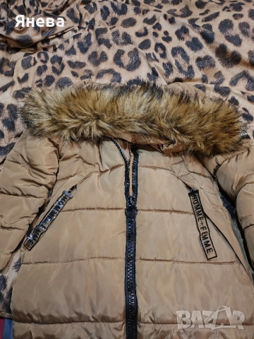 Зимно дамско якенце Цвят Камел, снимка 8 - Якета - 51865322