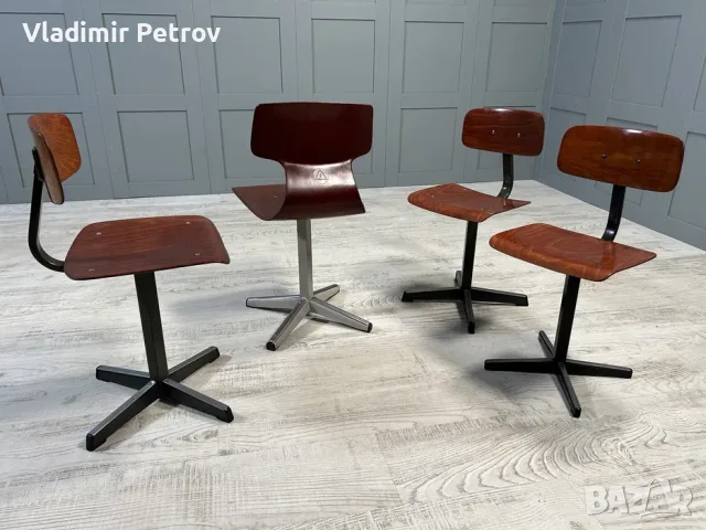 Винтидж детски столове Н048, снимка 3 - Столове - 56019144