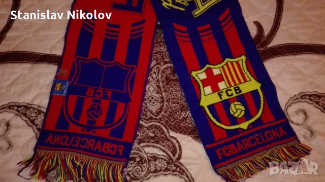 Еднолицев шал FC Barcelona, официален артикул на клуба, снимка 2 - Футбол - 34679575