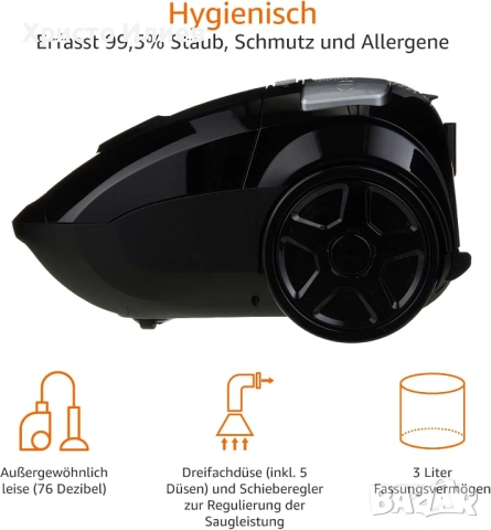 Прахосмукачка с торба Amazon Basics 700W 3.0L, снимка 6 - Прахосмукачки - 53703459