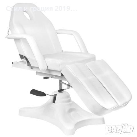 Стол за педикюр A 234C - черен/бял