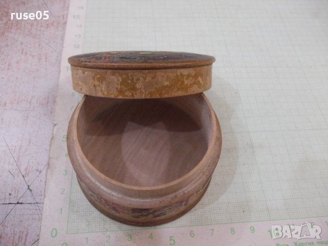 Кутийка кръгла стара дървена, снимка 5 - Други ценни предмети - 41668882
