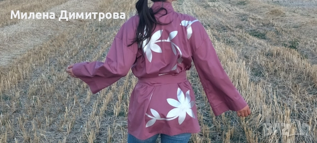 Ръчно рисувани кимона от поплин , снимка 15 - Сака - 48880285