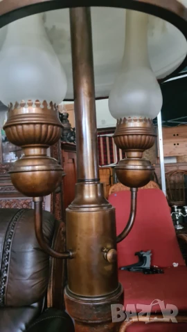 масивен уникален лампион -полилей, снимка 6 - Антикварни и старинни предмети - 50700709