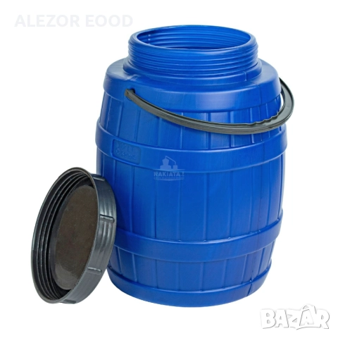 Бидон 12 литра с дръжка, син с форма на буренце, снимка 2 - Бидони, бурета и бъчви - 52006883