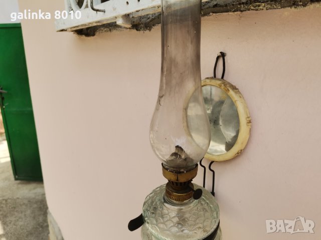 Стара газена лампа, снимка 5 - Антикварни и старинни предмети - 40784146