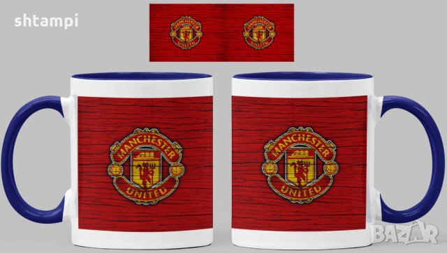 Чаша Манчестър Юнайтед Manchester United Керамична, снимка 2 - Фен артикули - 34820848