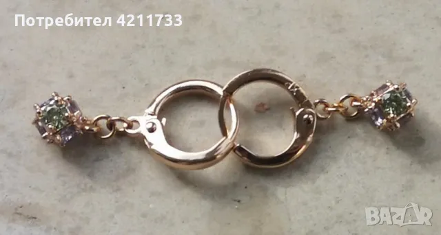 обеци позлатени Нови, снимка 2 - Бижутерийни комплекти - 48804631