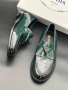 Prada Мъжки Зелени Мокасини Прада Код E542, снимка 3