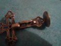 СТАРО НАСТОЛНО СРЕБЪРНО РАЗПЯТИЕ СРЕБРО 800 СРЕБЪРЕН КРЪСТ СТАТУЕТКА МАЙСТОРСКА РЯДКАИЗРАБОТКА 25111, снимка 16