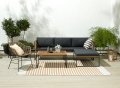  Градински ъглов диван и маса, снимка 1 - Дивани и мека мебел - 41857390