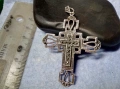 Старинен Аристократичен СКЪПОЦЕНЕН СРЕБЪРЕН КРЪСТ с 24 Марказити Ювелирен УНИКАТ Висока Проба СРЕБРО, снимка 1
