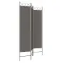 vidaXL Параван за стая, 3 панела, антрацит, 120x200 cм, текстил, снимка 5