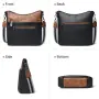 Дамска crossbody чанта Shrrie от веган кожа с регулируема презрамка и 5 отделения, снимка 4