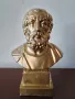 Метална скулптура, статуетка, бюст бронз мед на велик древногръцки автор, снимка 2